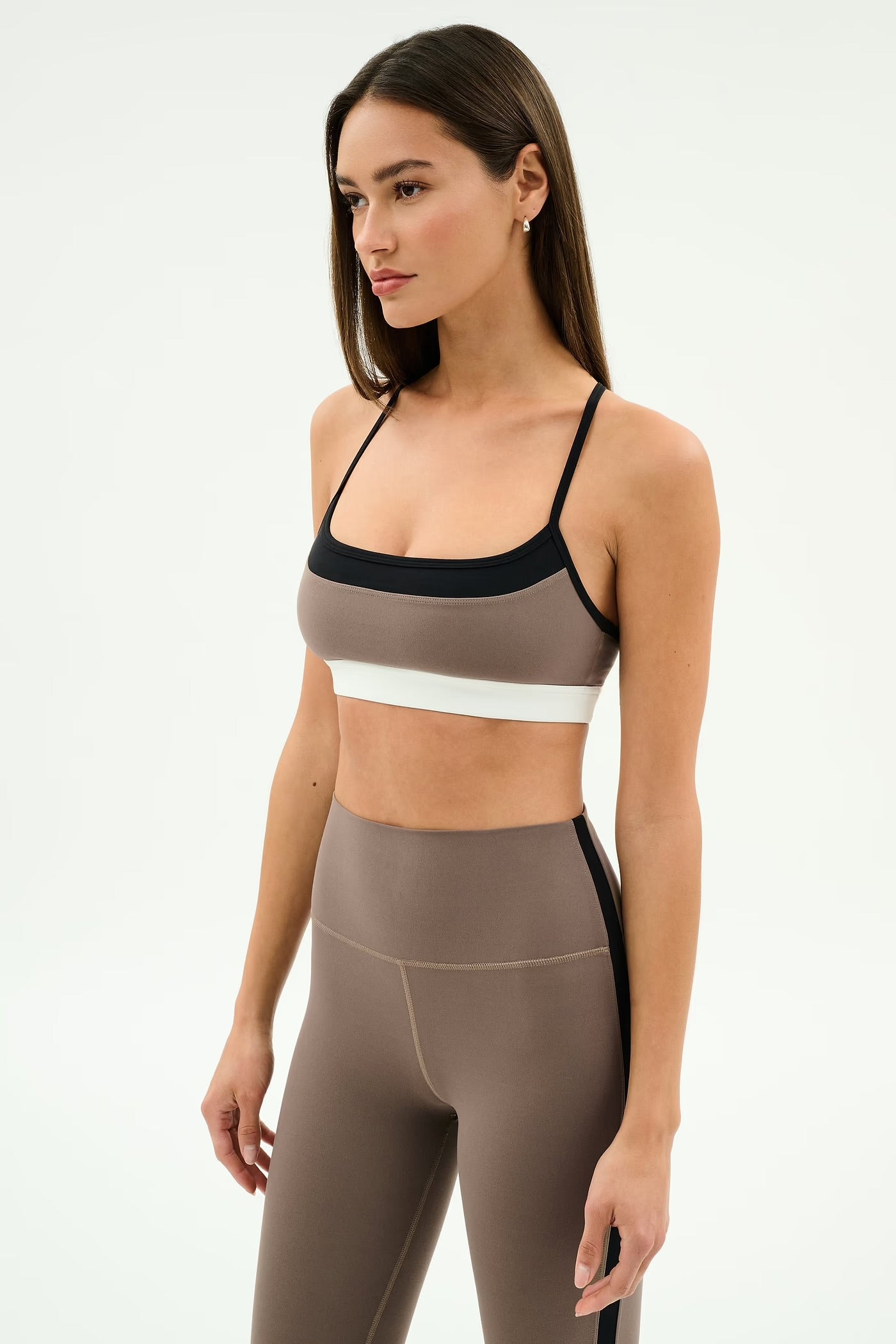 SPLITS59- SCOTTIE AIRWEIGHT BRA LENTIL/BLACK