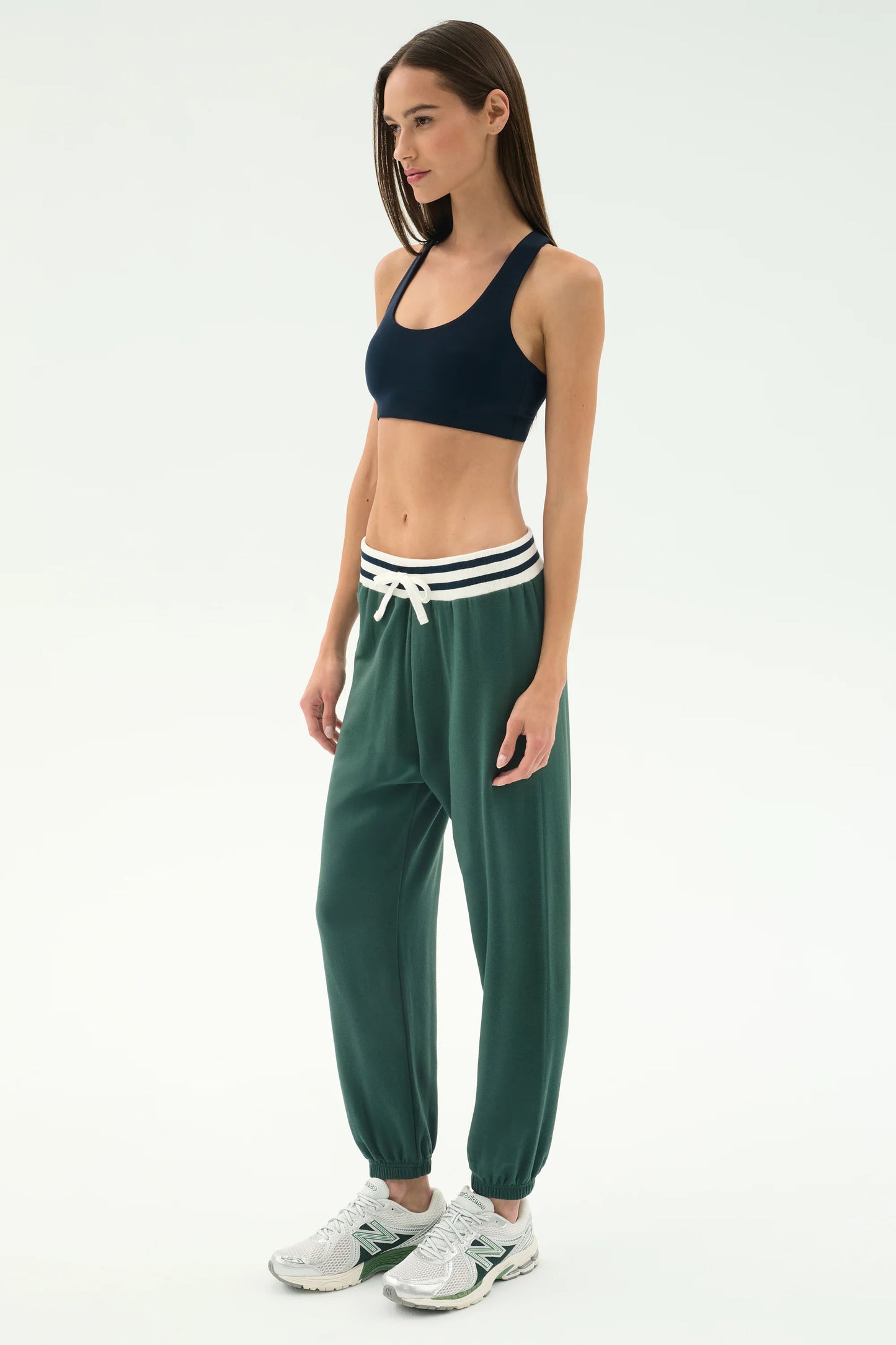 SPLITS59- ANDIE OVERSIZED FLEECE SWEATPANT W/ STRIPE