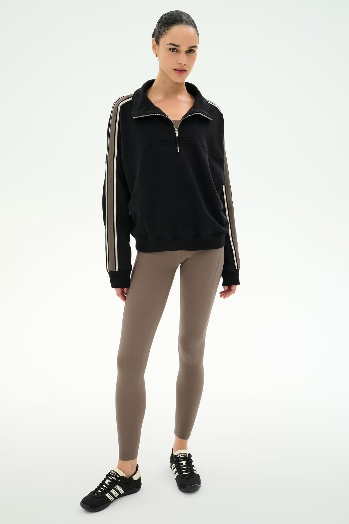 SPLITS59- GOLDIE FRENCH TERRY OVERSIZED HALF ZIP