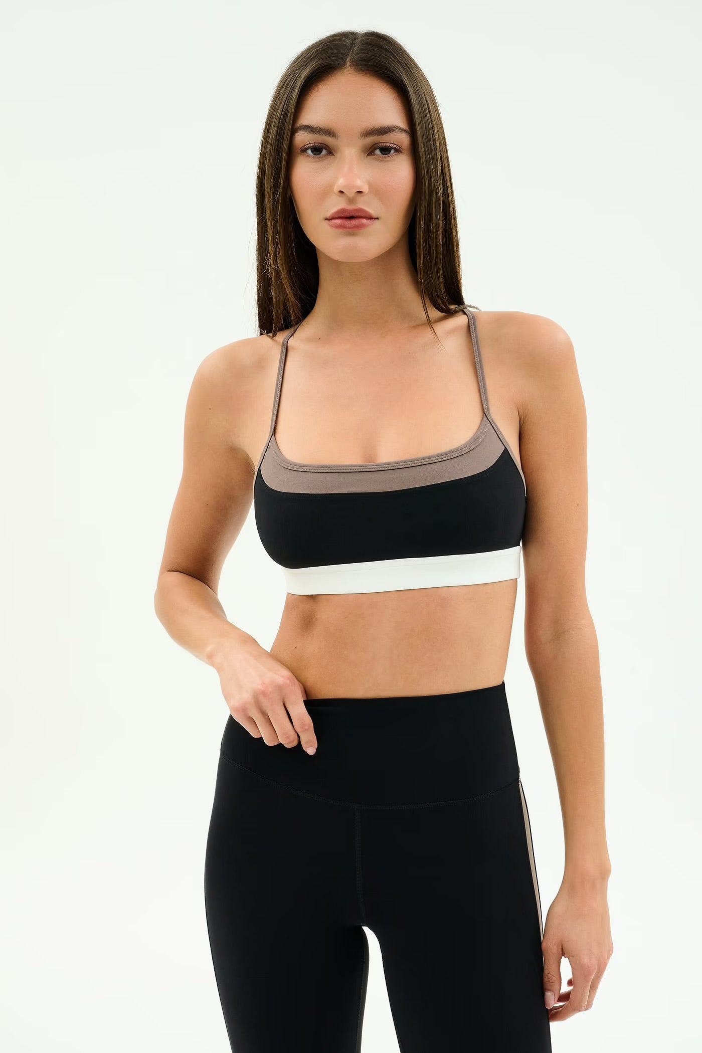 SPLITS59- SCOTTIE AIRWEIGHT BRA BLACK/LENTIL