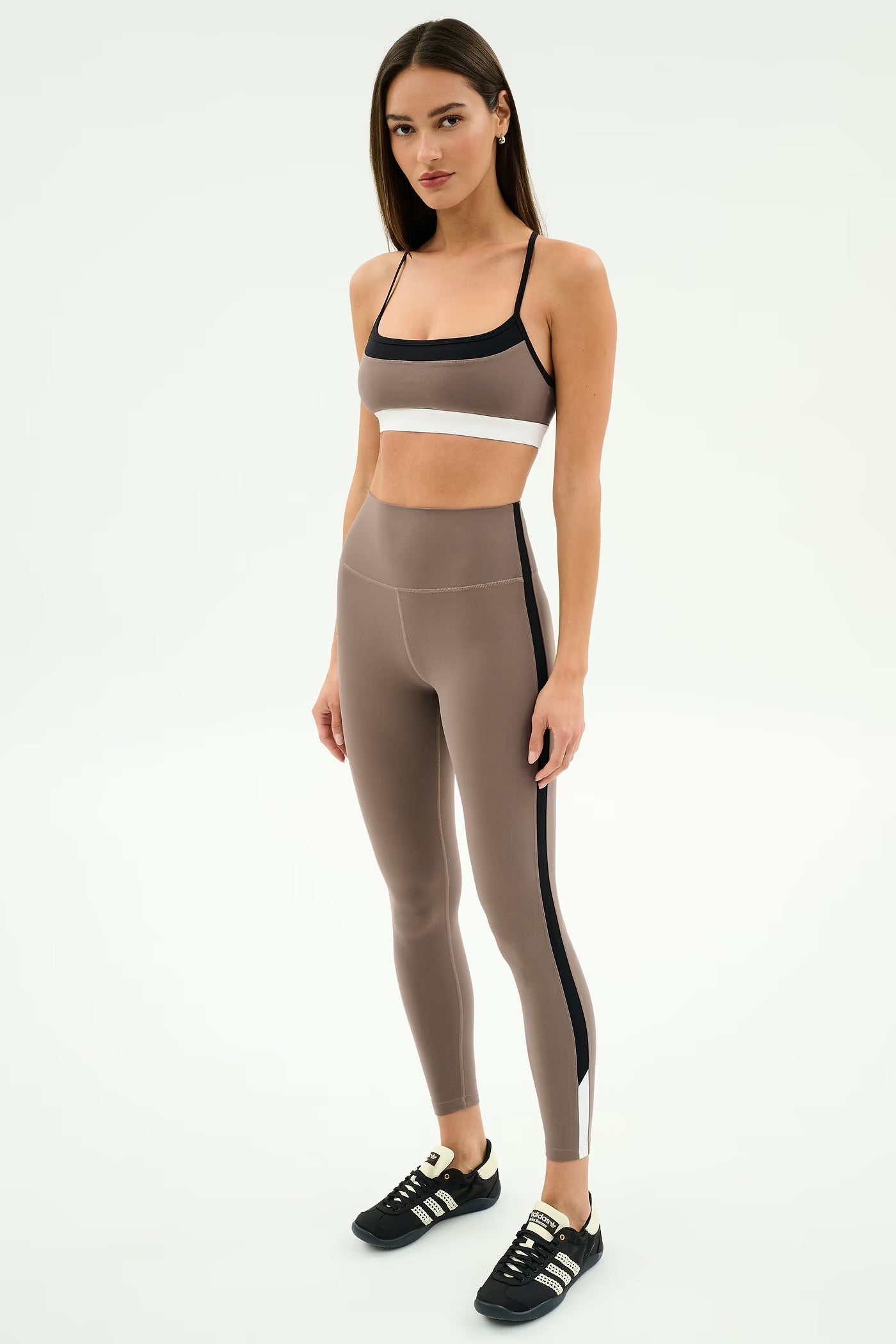 SPLITS59- SCOTTIE AIRWEIGHT BRA LENTIL/BLACK