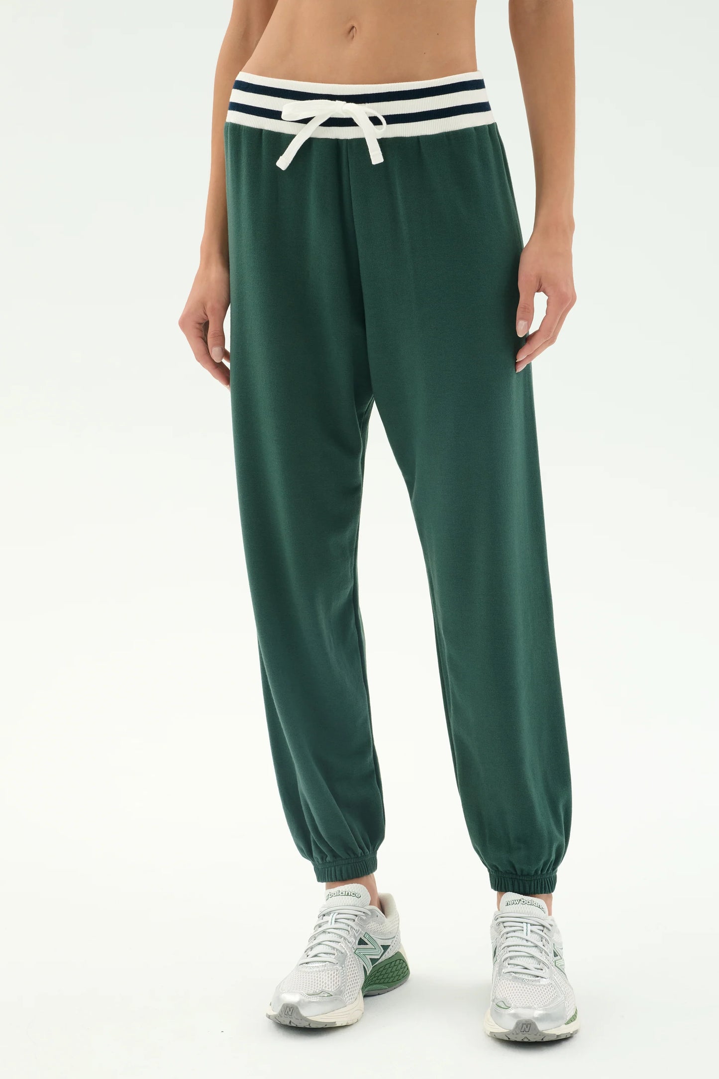 SPLITS59- ANDIE OVERSIZED FLEECE SWEATPANT W/ STRIPE