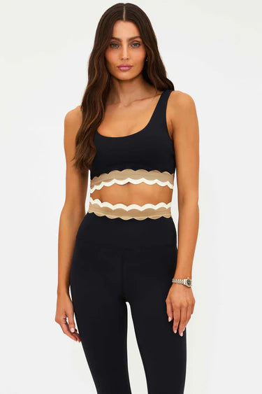 BEACH RIOT- MARIN TOP MYSTIC COLORBLOCK MATTE