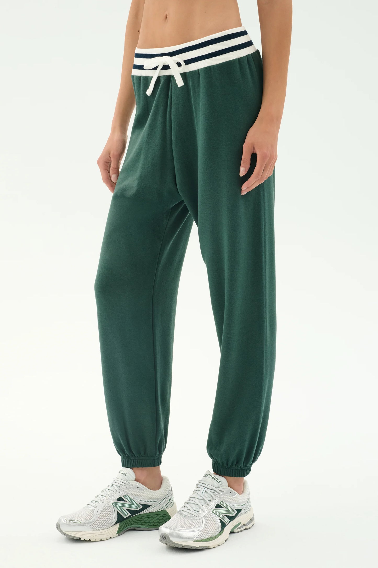 SPLITS59- ANDIE OVERSIZED FLEECE SWEATPANT W/ STRIPE