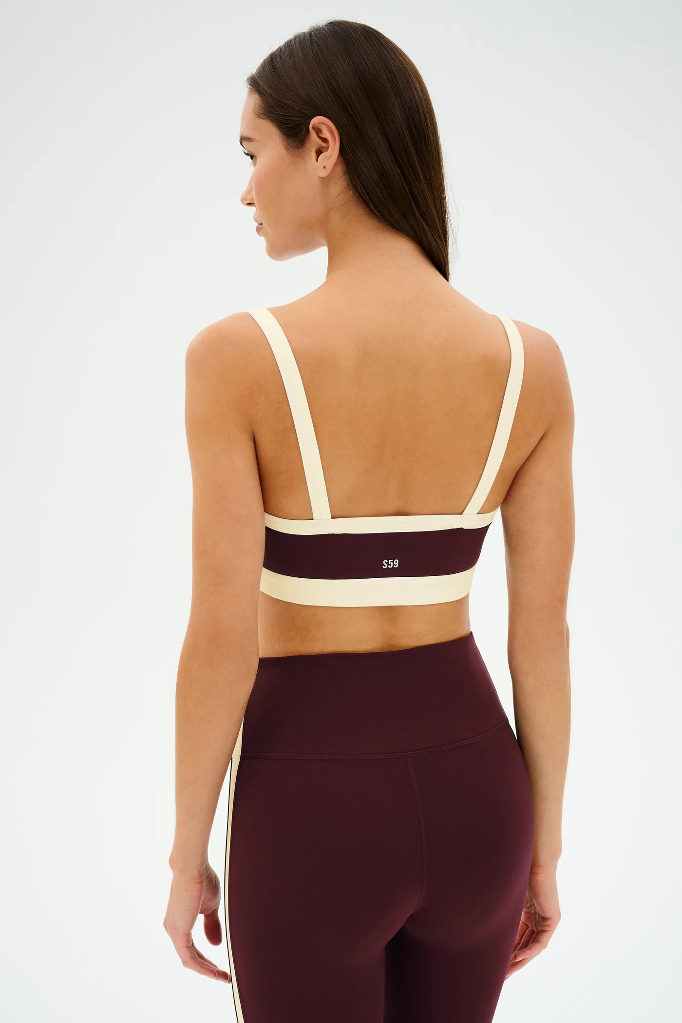 SPLITS59- MONAH RIGOR BRA DARK CHERRY