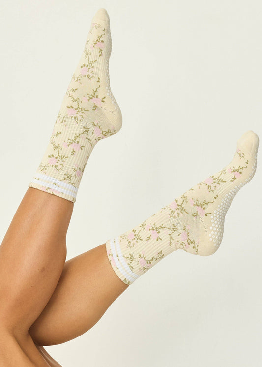 The Floral Grip Sock