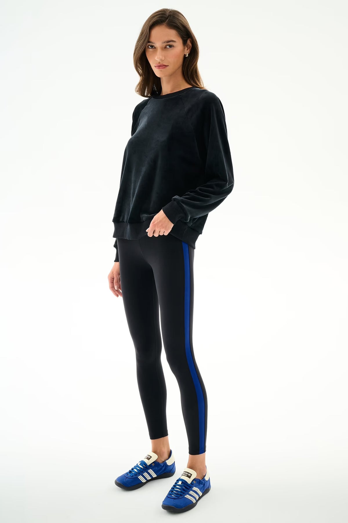 SPLITS59- JOY VELOUR CREWNECK