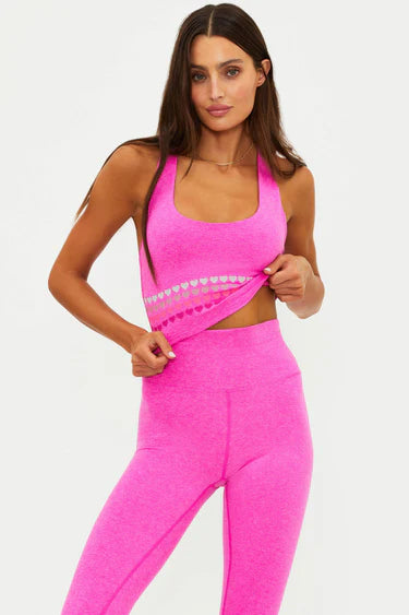 BEACH RIOT- YARA TOP ELECTRIC PINK SOFT SERVE