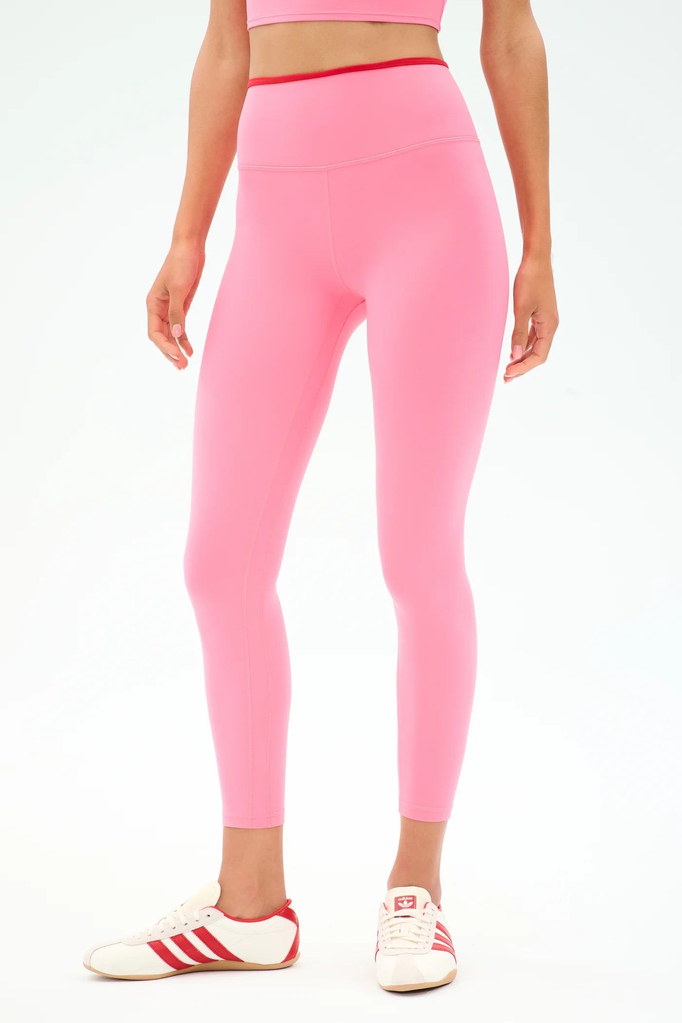 SPLITS59-EASTON RIGOR HIGH WAIST LEGGING STRAWBERRY/PIRATE RED