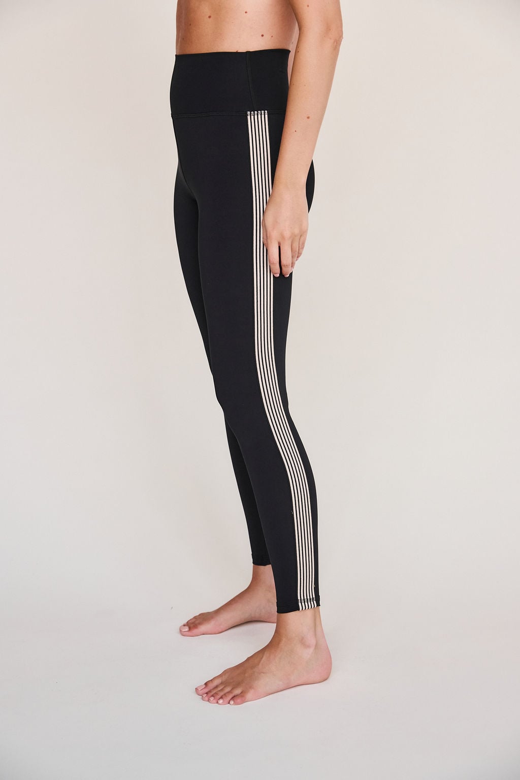 STRUT-THIS- SAGE ANKLE BLACK MINI STRIPE