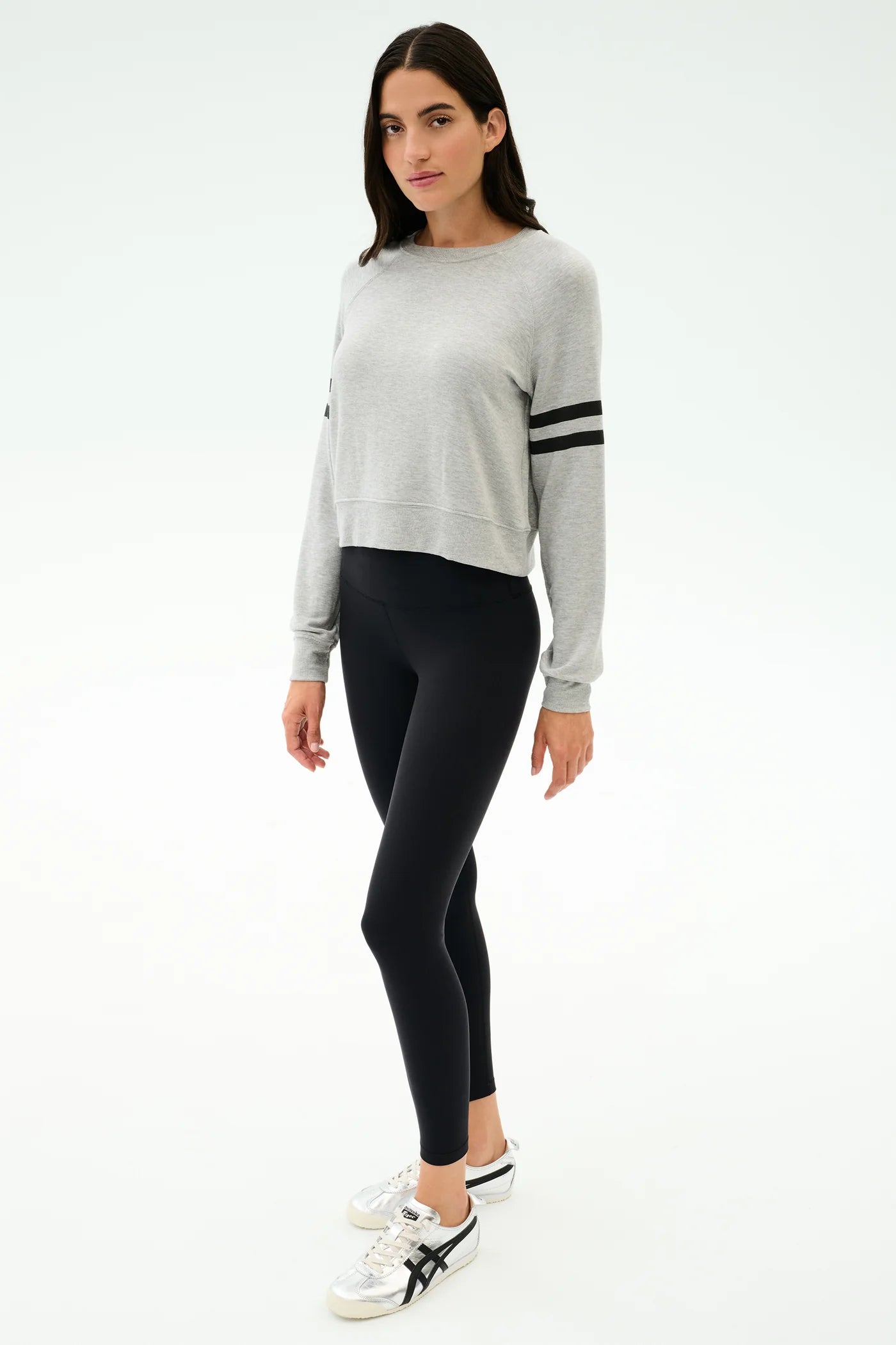 SPLITS59- BROOKS STRIPE FLEECE SWEATSHIRT