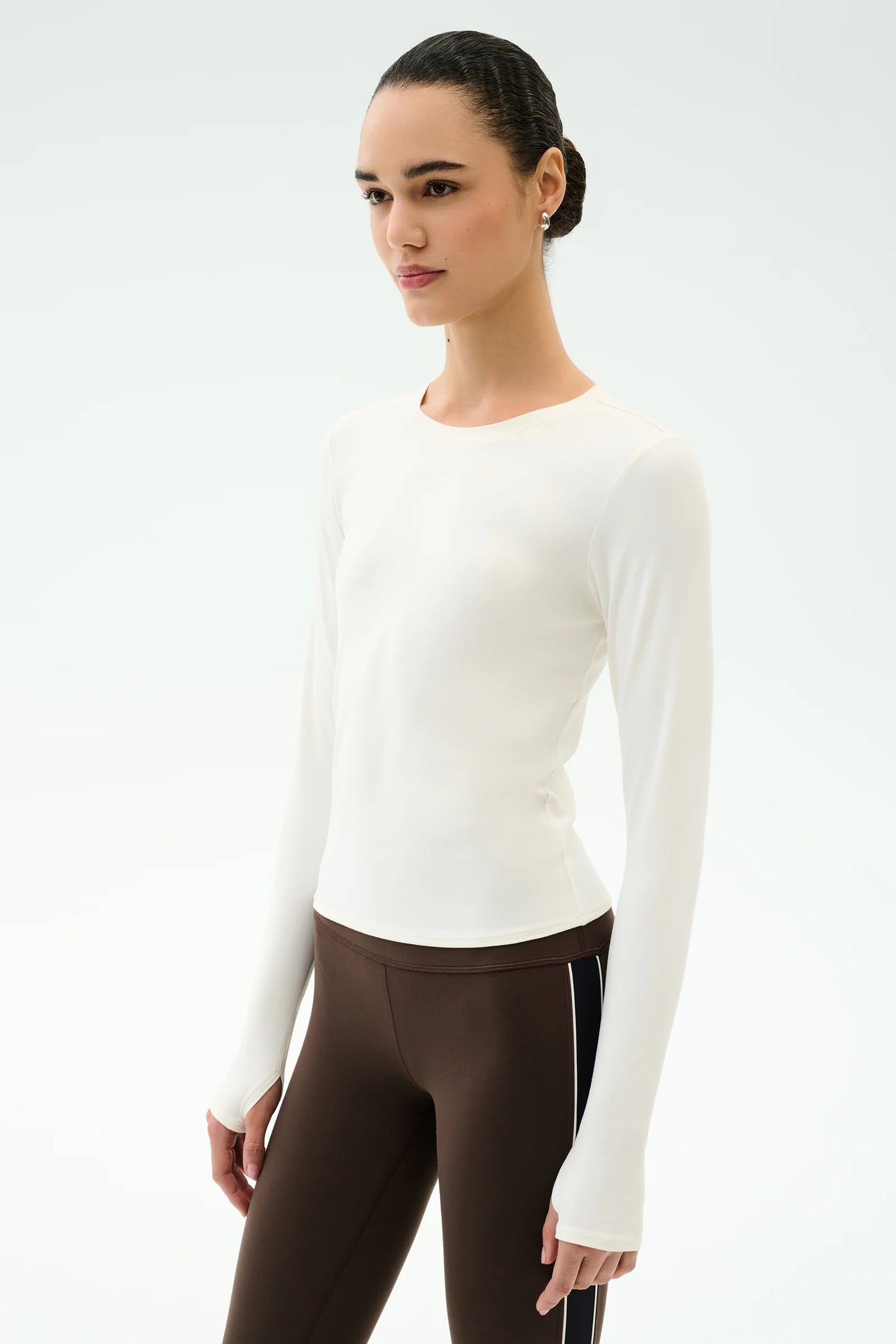 SPLITS59- AIRWEIGHT LITE LONG SLEEVE WAIST LENGTH WHITE