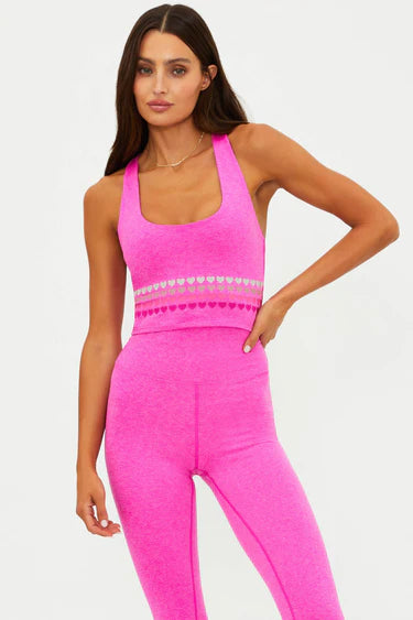 BEACH RIOT- YARA TOP ELECTRIC PINK SOFT SERVE