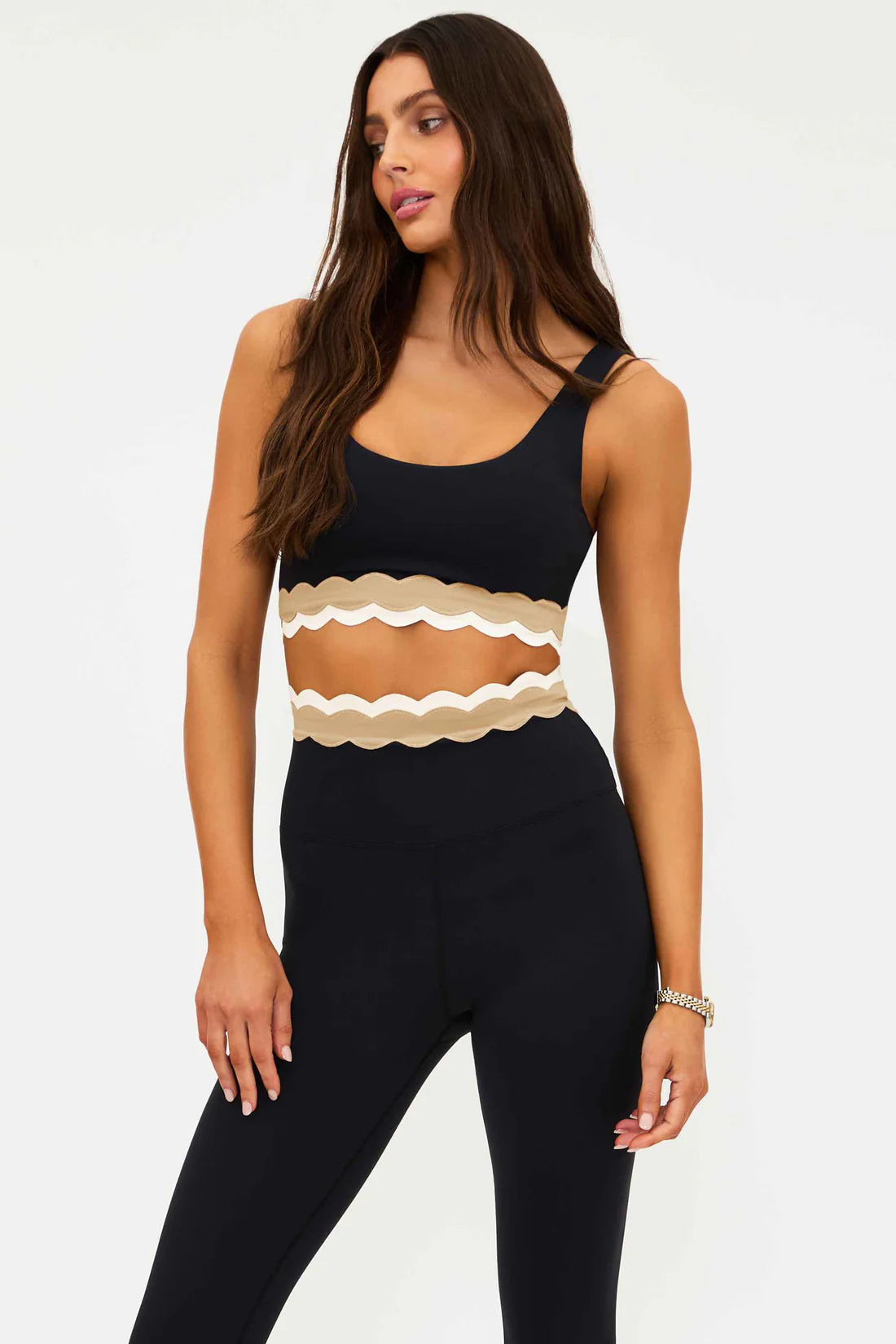 BEACH RIOT- MARIN TOP MYSTIC COLORBLOCK MATTE