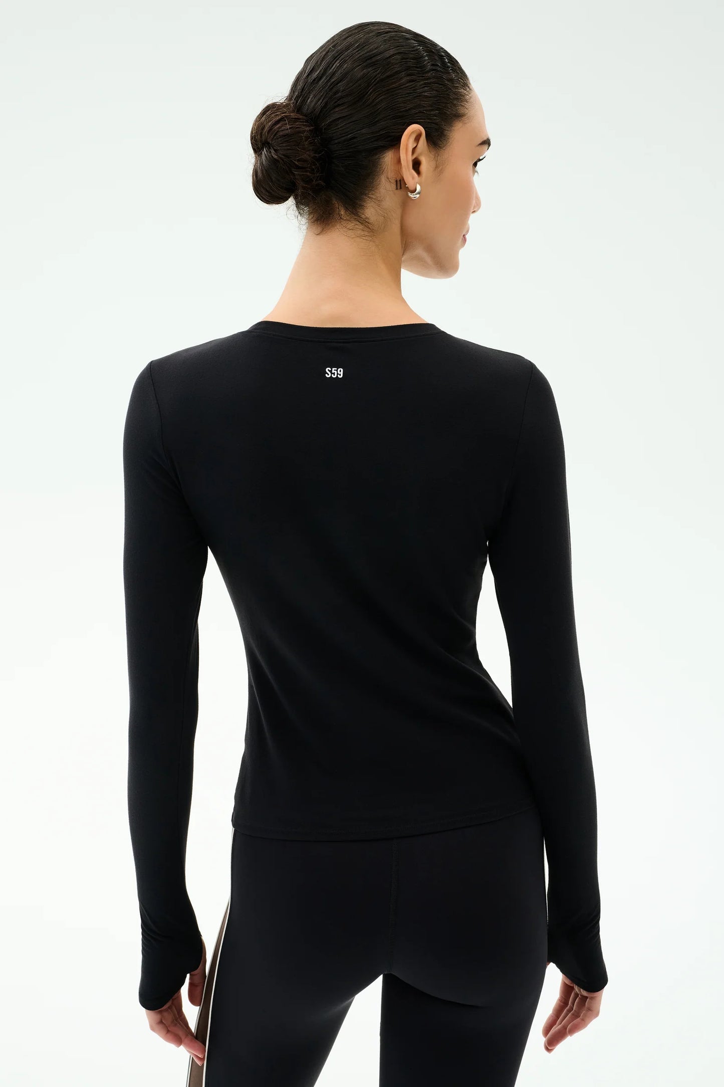 SPLITS59- AIRWEIGHT LITE LONG SLEEVE WAIST LENGTH BLACK