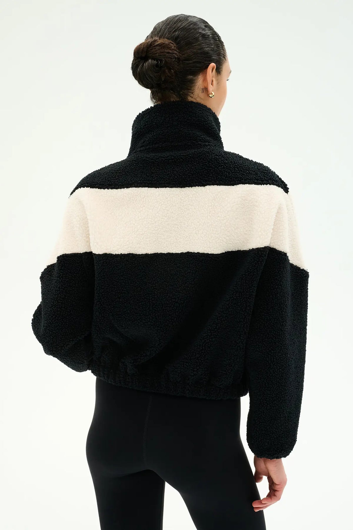 SPLITS59- LOTTIE CHEVRON SHERPA FULL ZIP JACKET
