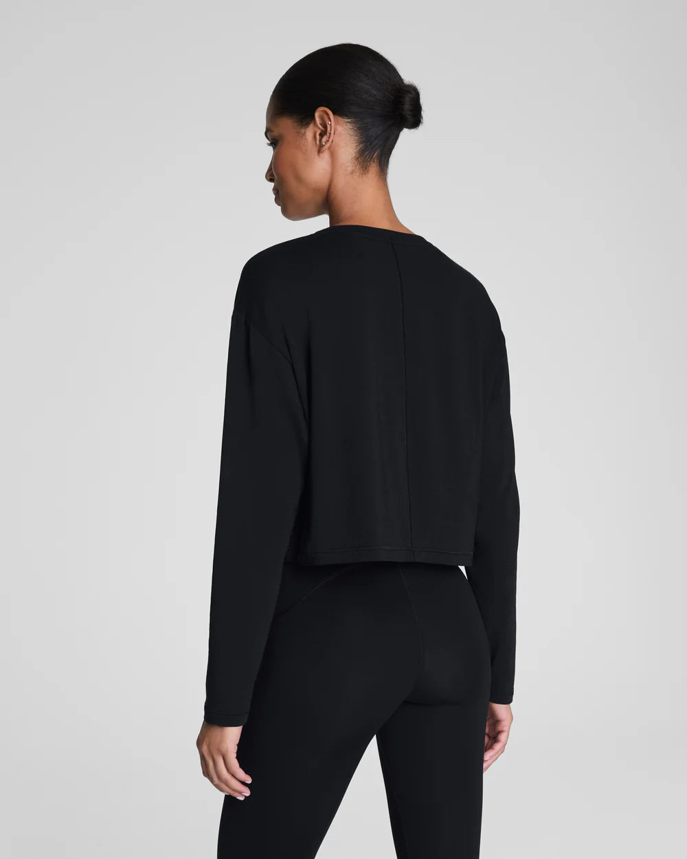 SPANX- CROPPED LONG SLEEVE TOP