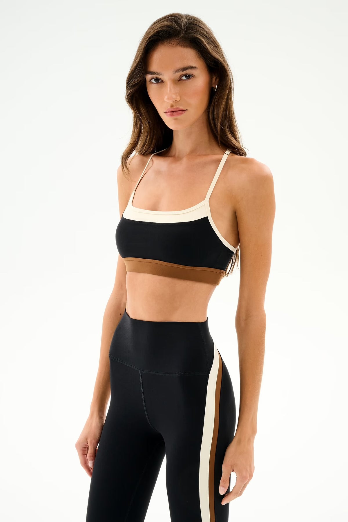 SPLITS59- SCOTTIE AIRWEIGHT BRA BLACK/CREME