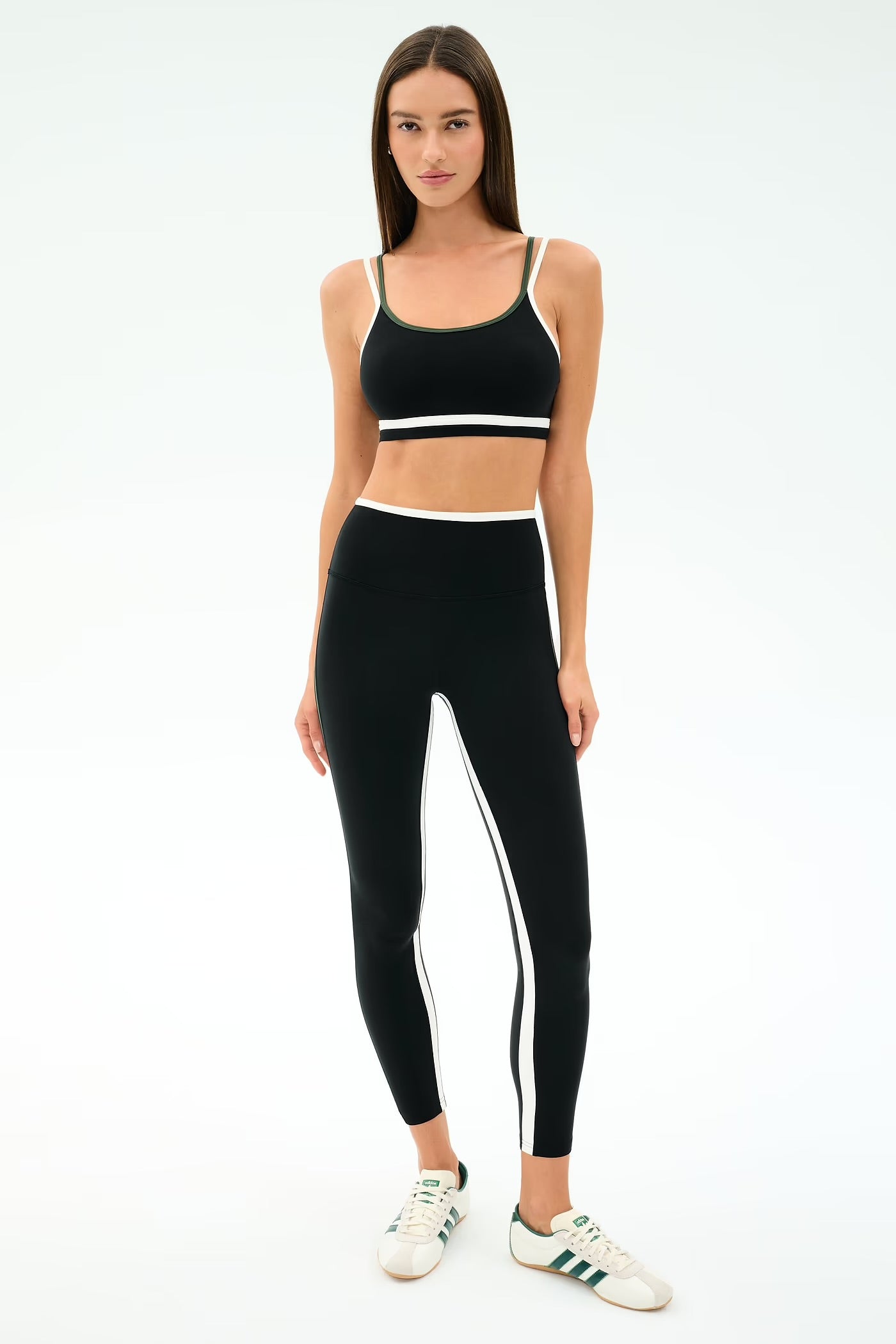 SPLITS59- EVA RIGOR DOUBLE STRAP BRA BLACK/MILITARY