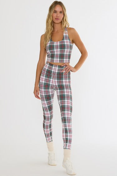BEACH RIOT- PIPER LEGGING FROSTED PINE PLAID