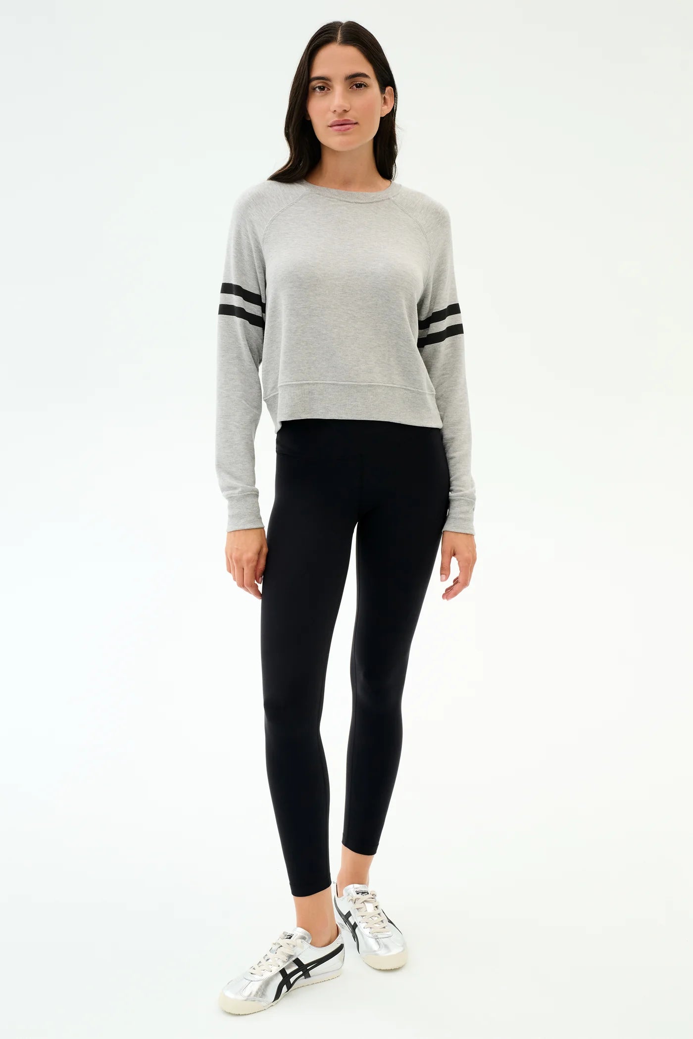 SPLITS59- BROOKS STRIPE FLEECE SWEATSHIRT