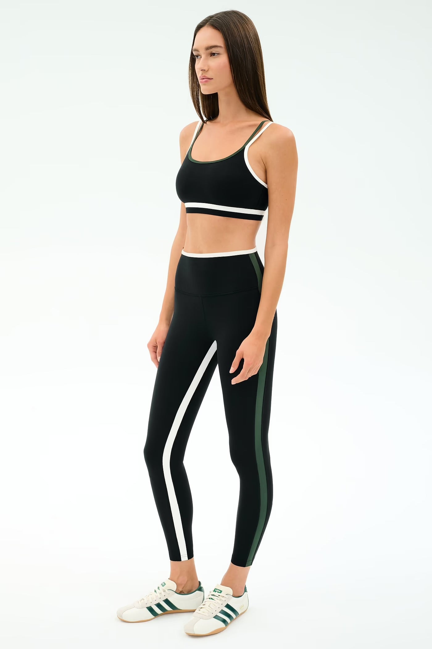 SPLITS59- EVA RIGOR DOUBLE STRAP BRA BLACK/MILITARY