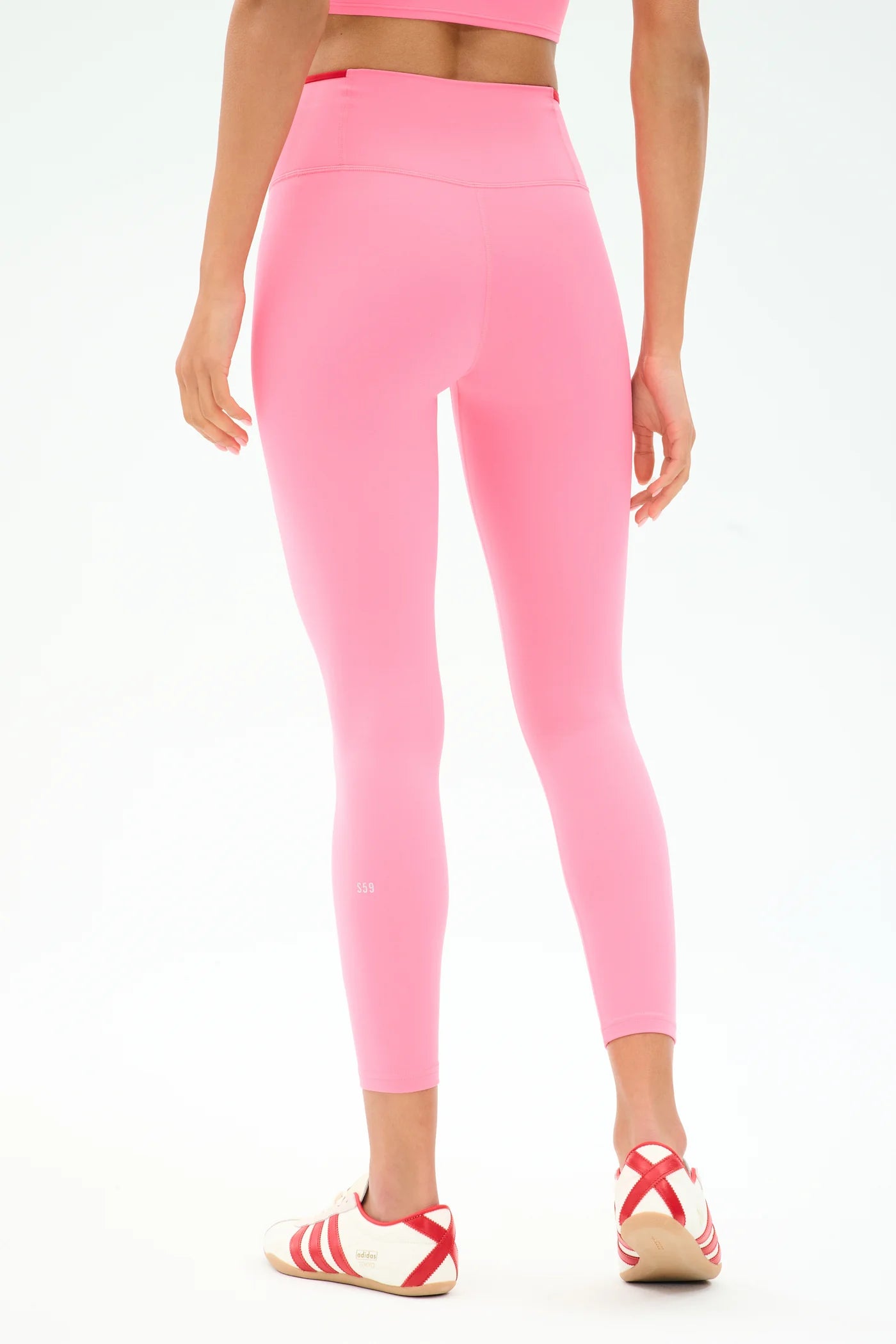 SPLITS59-EASTON RIGOR HIGH WAIST LEGGING STRAWBERRY/PIRATE RED