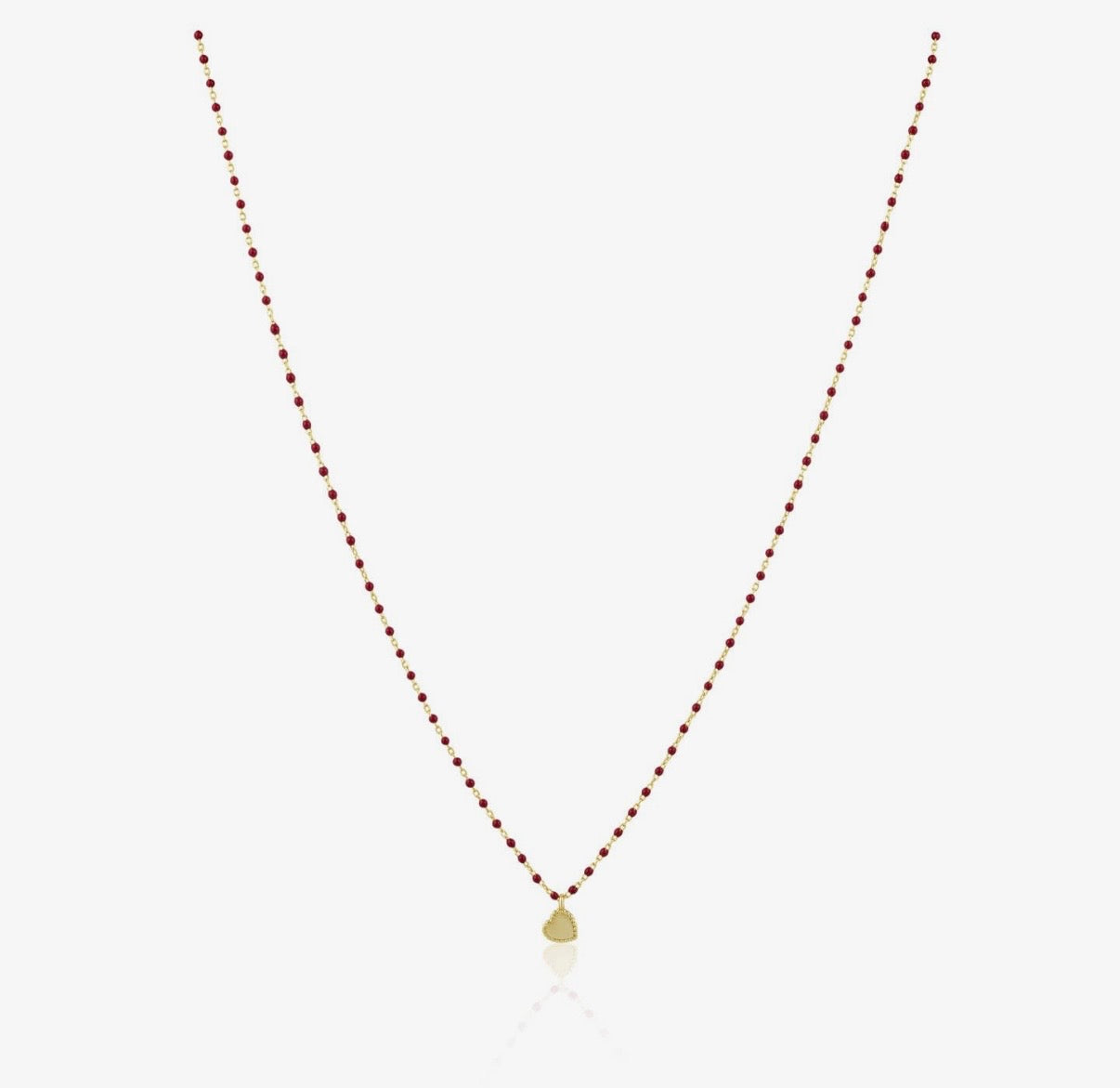ELSA MINI HEART RED NECKLACE