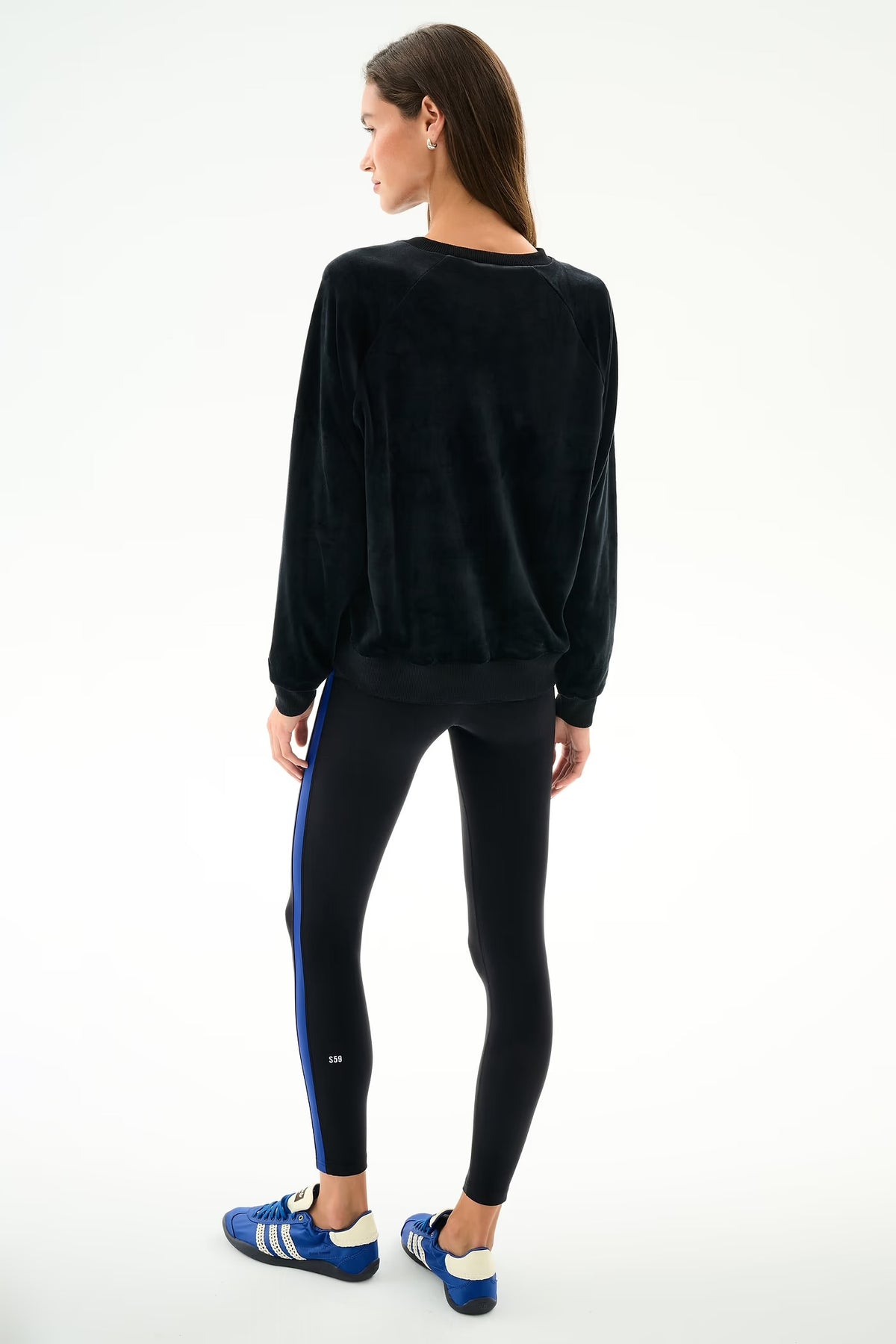 SPLITS59- JOY VELOUR CREWNECK
