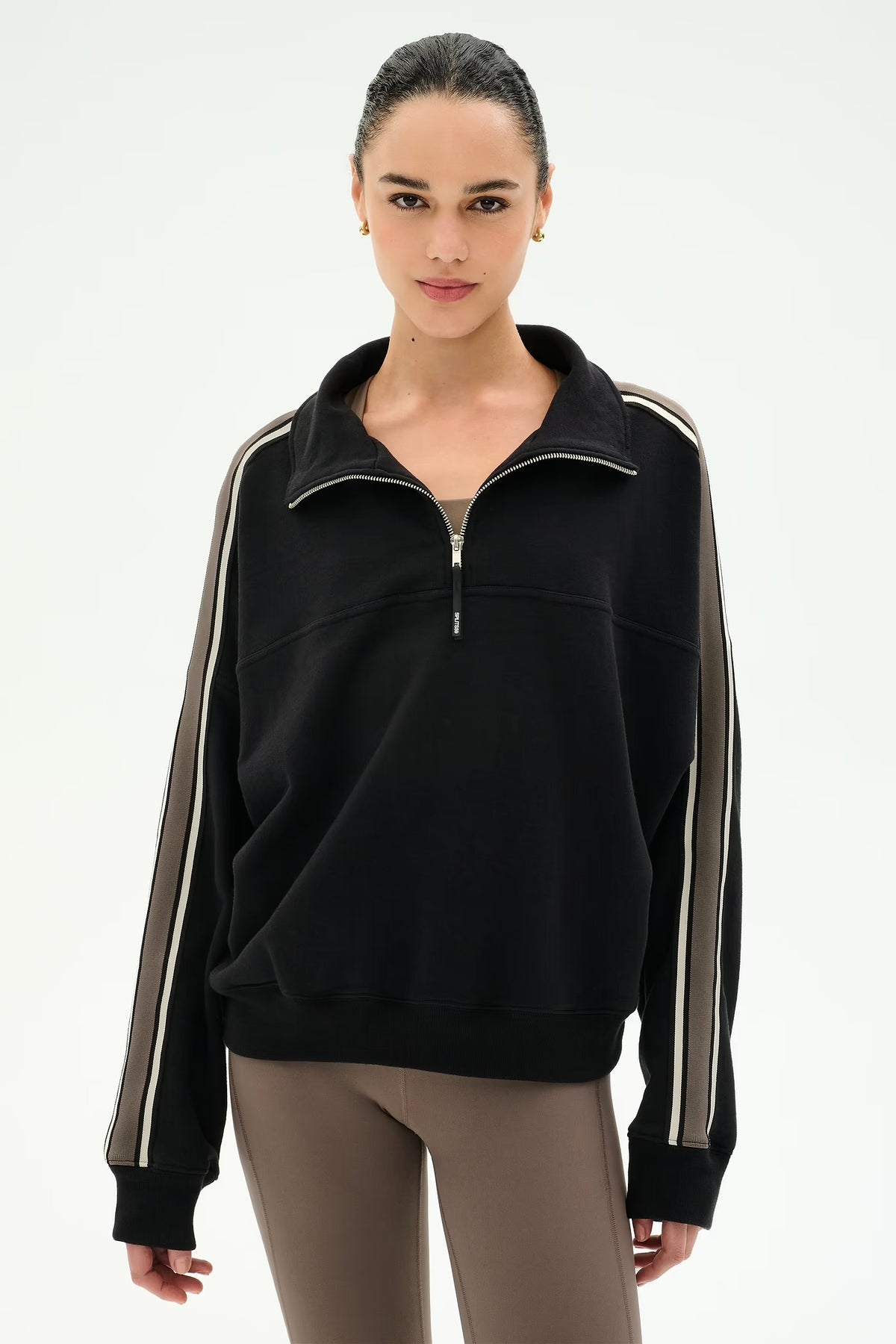 SPLITS59- GOLDIE FRENCH TERRY OVERSIZED HALF ZIP