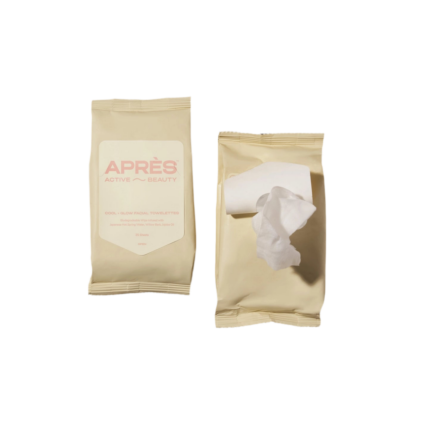 APRES BEAUTY- COOL + GLOW FACIAL TOWELETTES