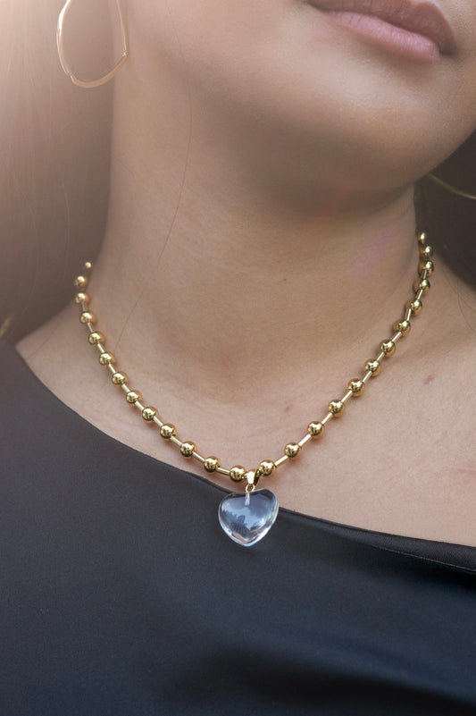 PETER & JUNE- DIE HEART NECKLACE