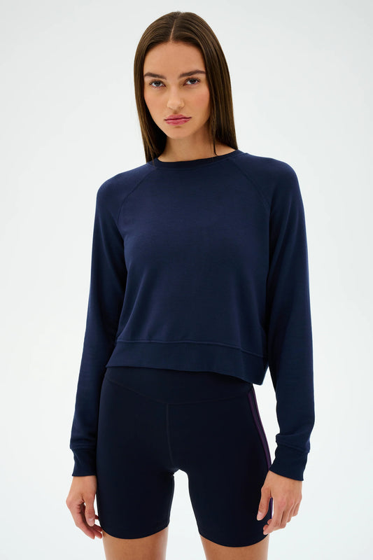 SPLITS59- INDIGO BROOKS FLEECE SWEATSHIRT