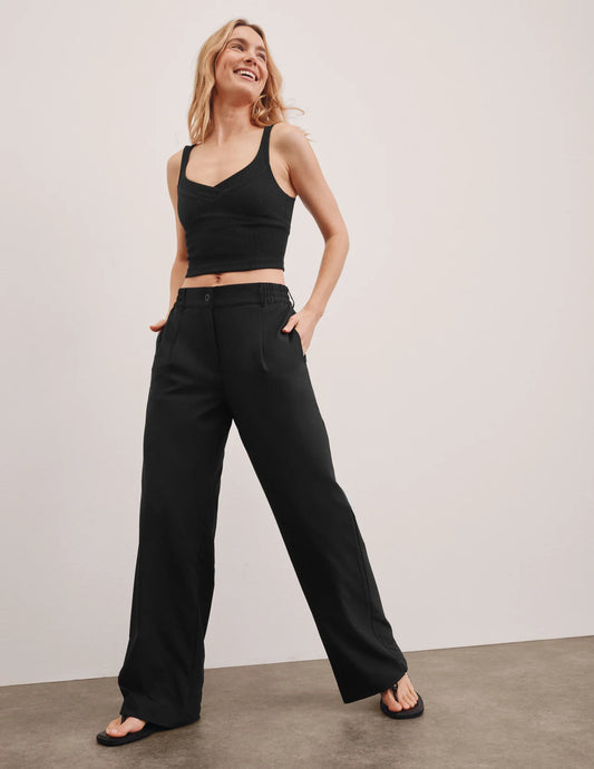 BEYOND YOGA- STATUS WIDE LEG TROUSER