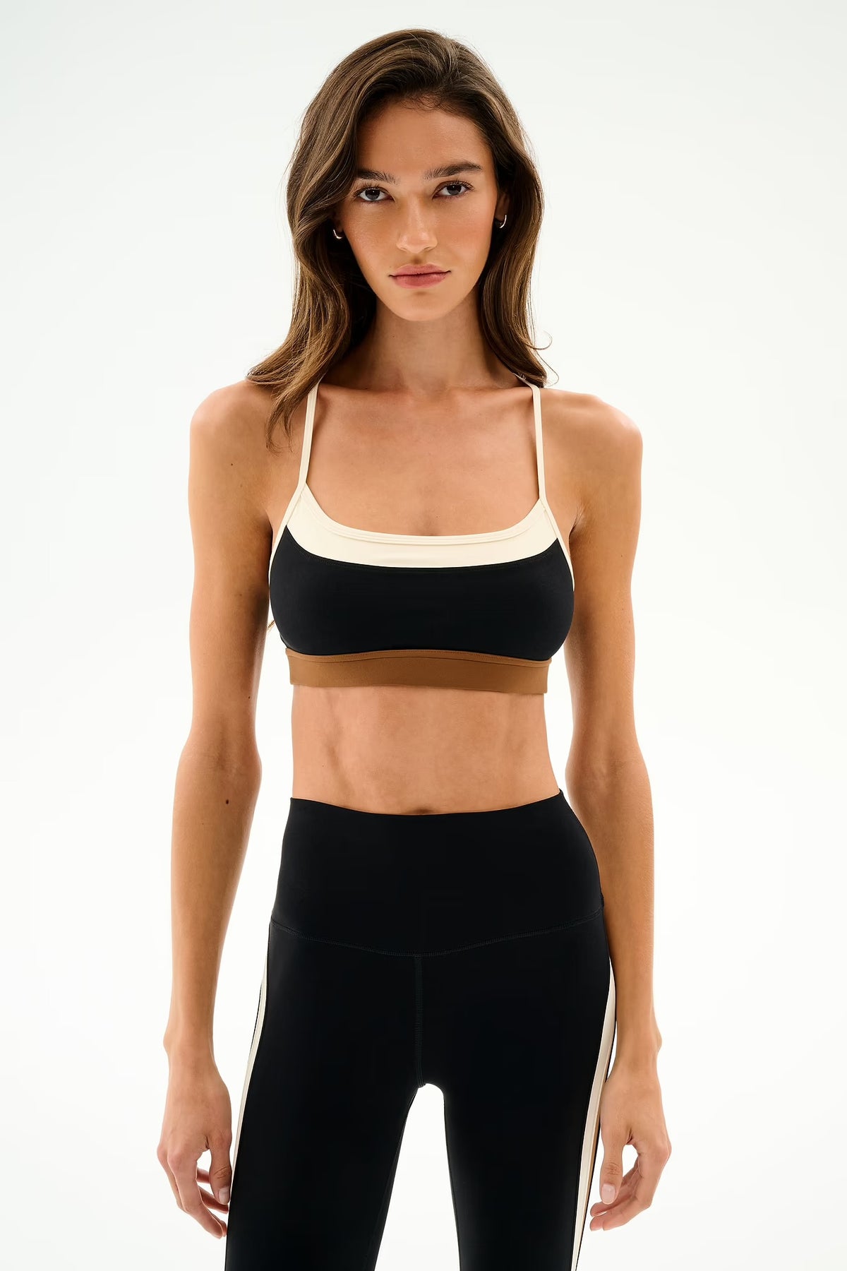 SPLITS59- SCOTTIE AIRWEIGHT BRA BLACK/CREME