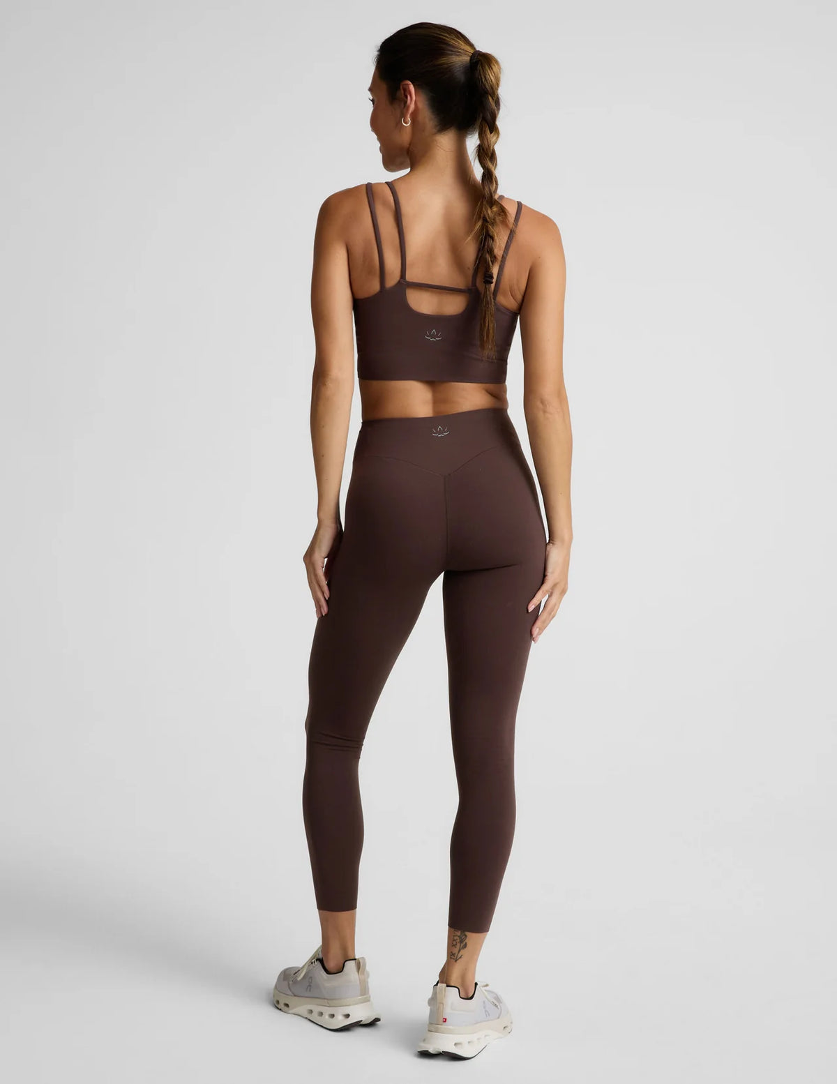 BEYOND YOGA- GLOWZONE HIGHWAISTED MIDI LEGGING COCOA PLUM