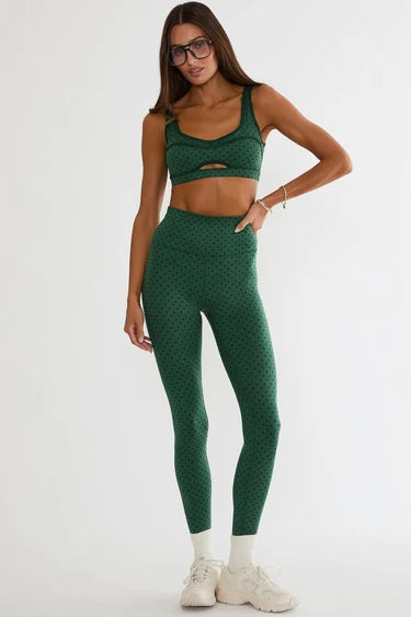 BEACH RIOT- PIPER LEGGING PINE POLKA DOT