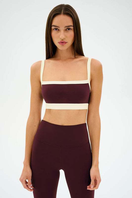 SPLITS59- MONAH RIGOR BRA DARK CHERRY