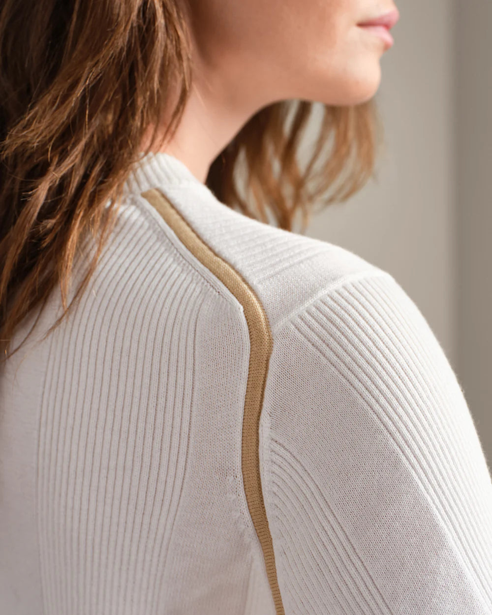RHONE- SOMER PULLOVER SWEATER SNOW WHITE