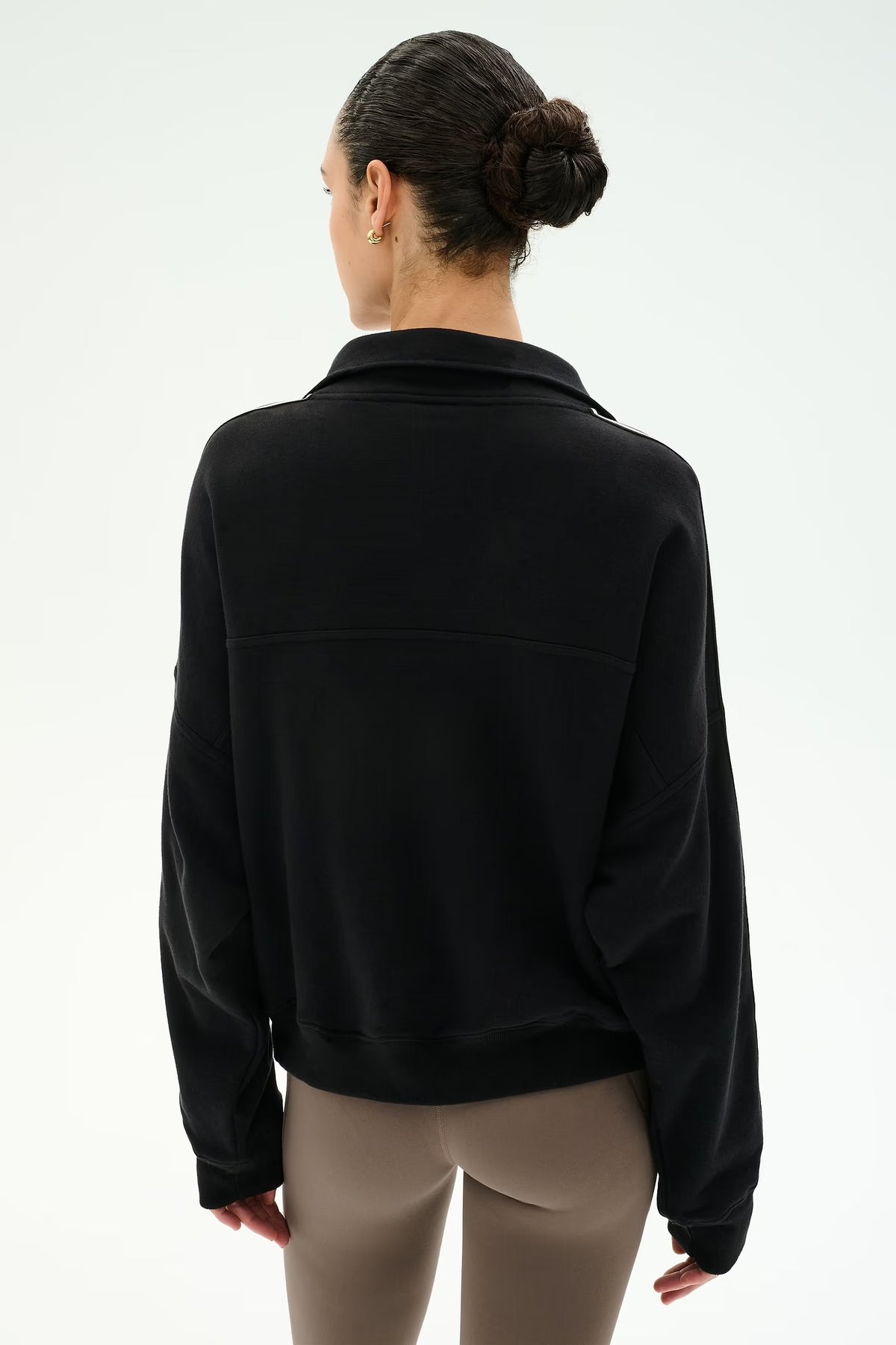 SPLITS59- GOLDIE FRENCH TERRY OVERSIZED HALF ZIP