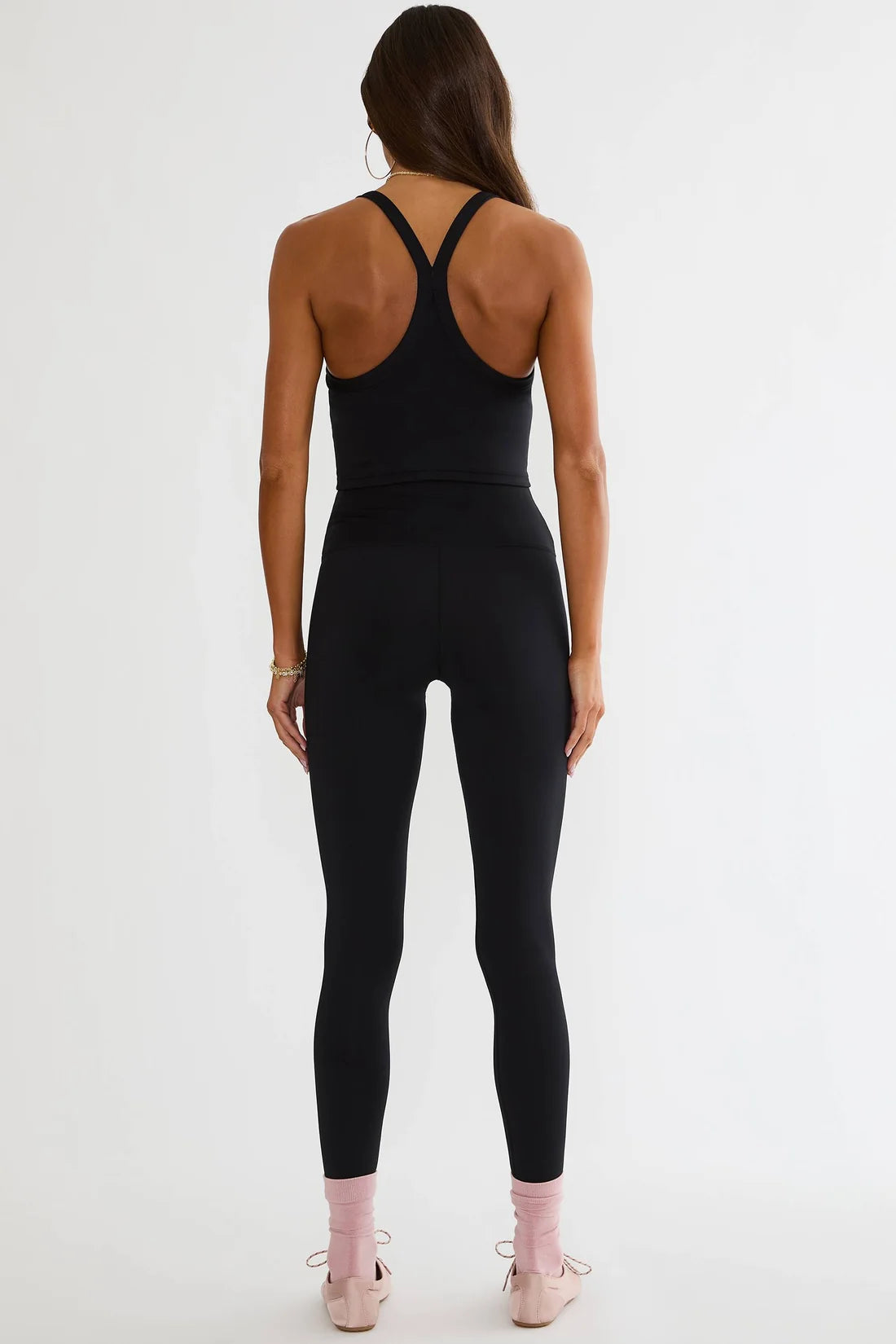 BEACH RIOT- TAYLER 7/8 LEGGING BLACK GLITZ