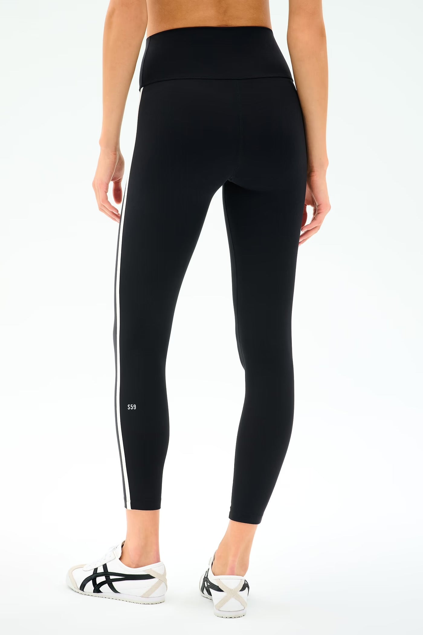 SPLITS59- MIA RIGOR 7/8 LEGGING BLACK W/STRIPE