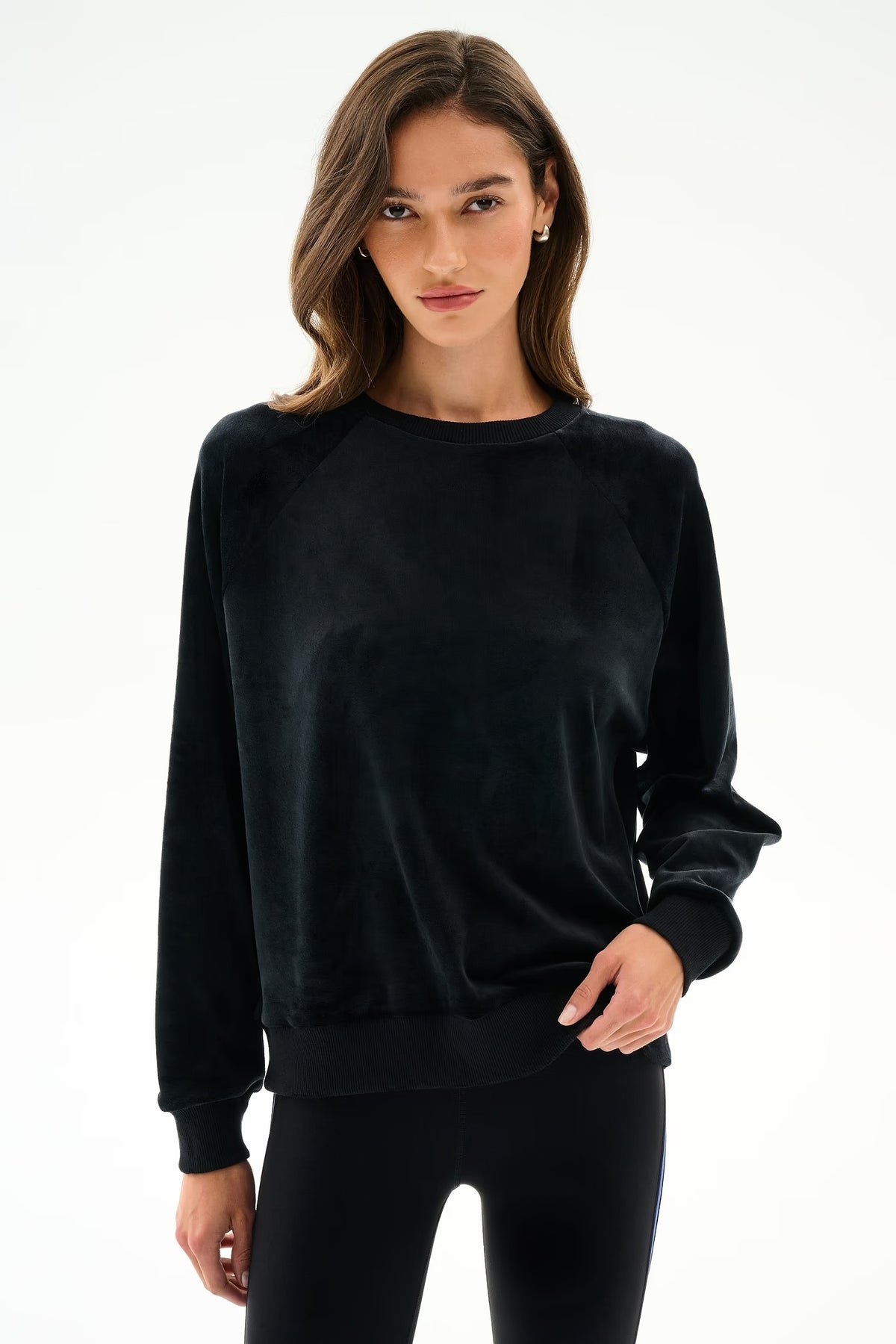 SPLITS59- JOY VELOUR CREWNECK