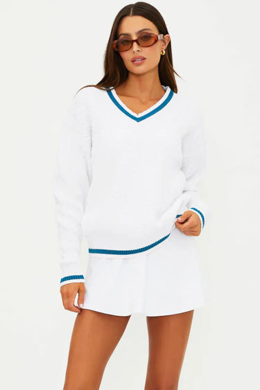 BEACH RIOT- MONTANA SWEATER BIRDIE BLUE