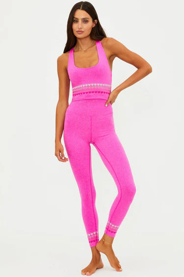 BEACH RIOT- PIPER LEGGING ELECTRIC PINK SOFT SERVE
