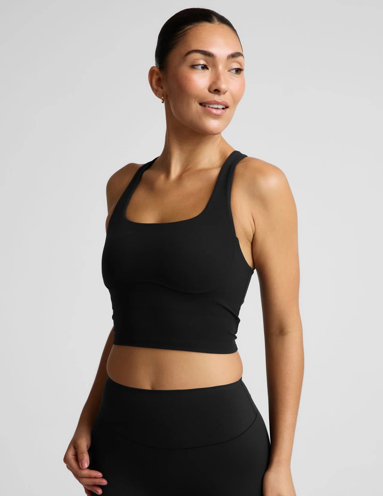 BEYOND YOGA- GLOWZONE MEDIUM IMPACT CROPPED TANK