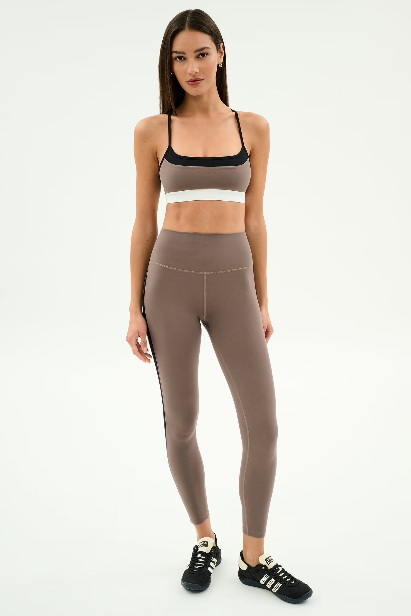 SPLITS59- SCOTTIE AIRWEIGHT BRA LENTIL/BLACK