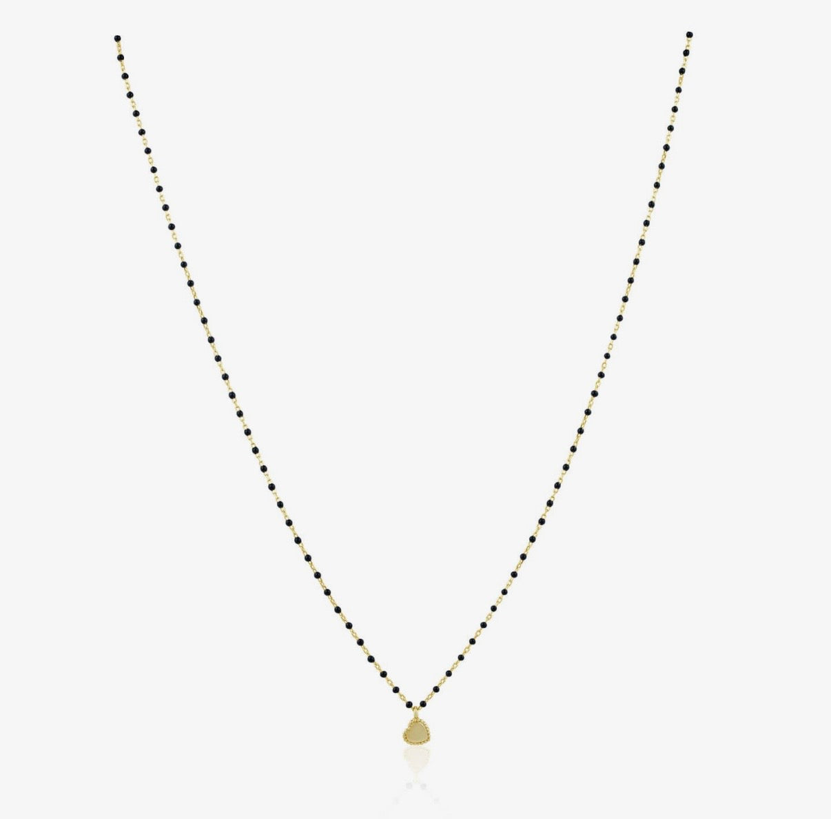 ELSA MINI HEART BLACK NECKLACE