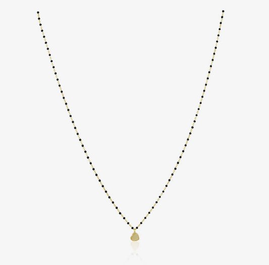 ELSA MINI HEART BLACK NECKLACE