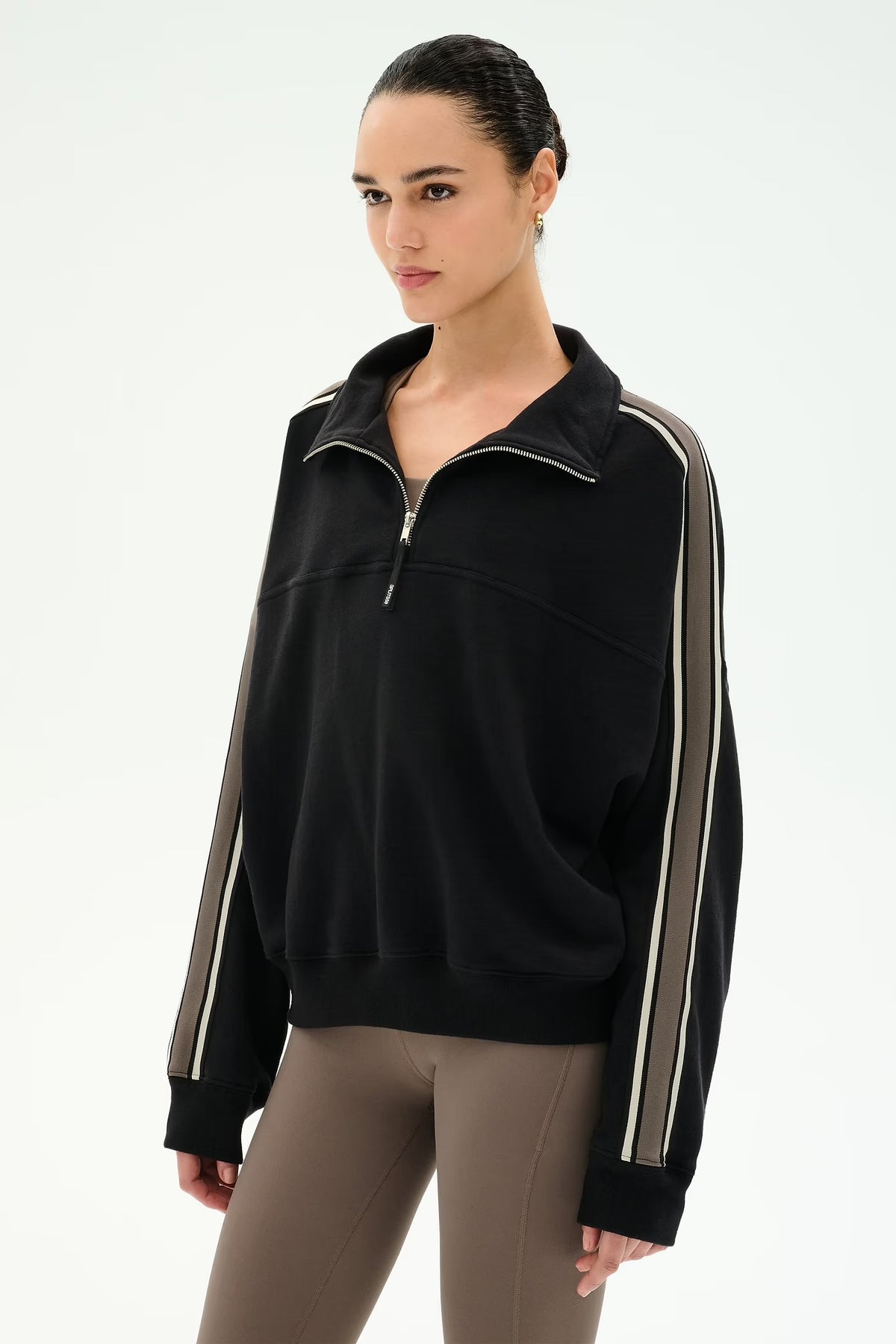 SPLITS59- GOLDIE FRENCH TERRY OVERSIZED HALF ZIP